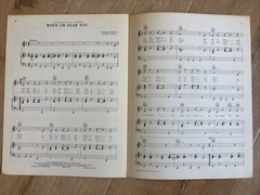 WALT DISNEY’S SUPERDAD Sheet Music 1974 Bobby Goldsboro 3 Songs Wonderland Vtg