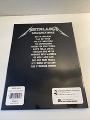 Metallica (Black) Bass Guitar Series Music Education Book Tablature Heavy Metal