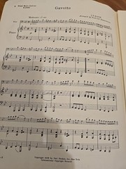 String Bass Bach Gavotte 1938 Carl Fischer S1135