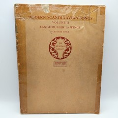 1925 Modern Scandinavian Songs Vol 1 & 2 Sheet Music Books High Voice Set
