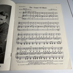 SOUND OF MUSIC 1959 Vocal Selection Sheet Music Song Book Julie Andrews Cover