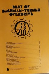Best of Bachman Turner Overdrive Vintage Sheet Music 1975 piano/vocals/guitar