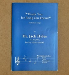Jack Hyles Spiritual Choir Songbook Solos Trios 1993 Thank You For Being Friend