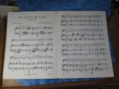 ANTIQUE THE LORD IS MY LIGHT SACRED SONG SHEET MUSIC Frances Allitsen 1897