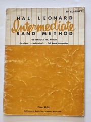 set Of 2! Vintage Hal Leonard Intermediate Band Method Bb Clarinet Books