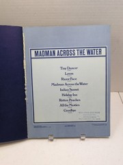 Madman Across The Water Sheet Music Song Book Elton John Piano Guitar Vocals M32