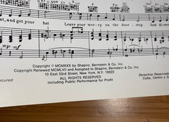 Sugar Babies Sheet Music 1979 Sunny Side Of The Street Piano Broadway Musical