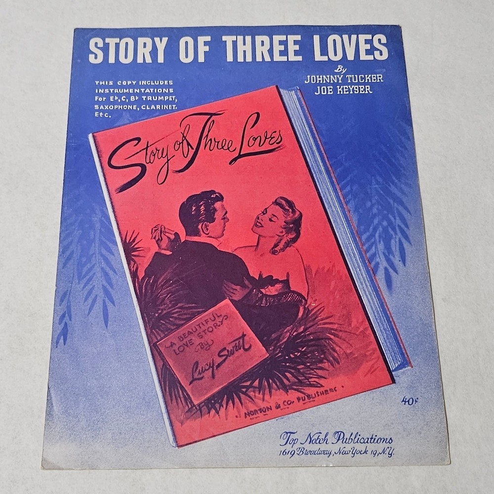 Story of Three Loves includes Instrumentations for trumpet, saxophone, clarinet
