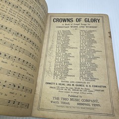 Vintage Songbooks Lot of 6 1940s Blessed Hope Millennial Praise Crowns of Glory