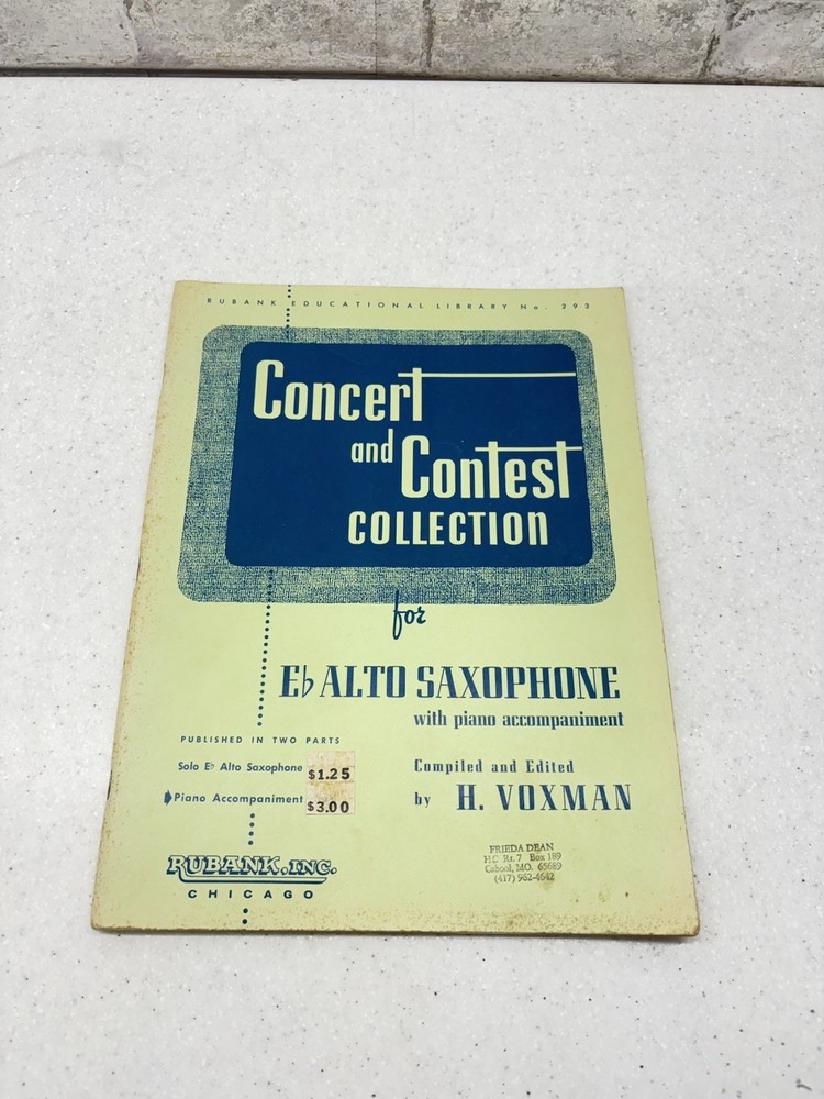 Concert and Contest Collection for Alto Saxophone-piano