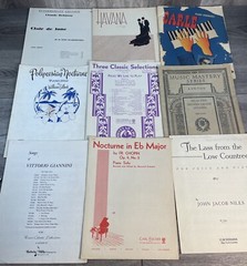 Vintage Piano Solos Sheet Music Boston Music Fischer Lot of 26