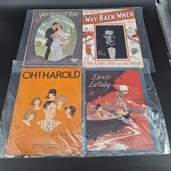 Vintage Antique Sheet Music Lot 12+ Songs WWI Era Ragtime Pop Ballads Chicago