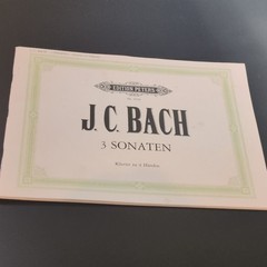 Edition Peters J.C. Bach 3 Sonaten Piano Duet 4 Hands Classical MPN 4516