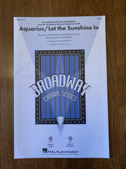 Choral sheet music for 7 pop songs, 4 part, College Choral, Broadway,Hal Leonard