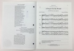 A Prayer For The World SATB Chorus Unaccompanied Sheet Music Stanley M Hoffman