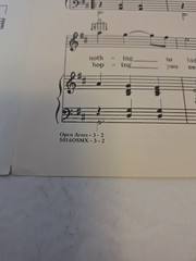 Journey Sheet Music Open Arms 1981 Steve Perry, Piano, Vocals, Guitar Vintage