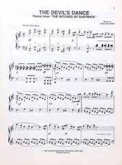 The Devil&rsquo;s Dance Sheet Music Witches Of Eastwick Theme Jack Nicholson Cher