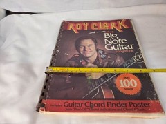 Roy Clark Big Note Guitar Song Book 1978 Vintage Sheet Music with Poster