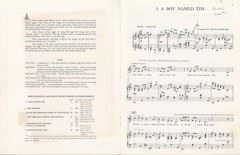 Tiny Tim&rsquo;s Christmas Carol Musical Play Complete Score & Chorus Part 1981 Leisy