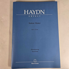 Haydn Stabat Mater Score Urtext Bärenreiter BA 4642-90 Choral Music Book Vtg