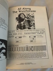 Jimi Hendrix Note for Note Guitar Tab Book 1980 Cherry Lane Vintage Original
