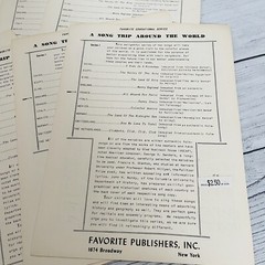 VTG Sheet Music Educational Series A Song Trip Around The World Favorite Publish