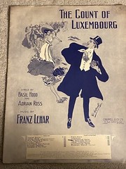 1911 LUXEMBOURG VALSE Sheet Music from THE COUNT OF LUXEMBOURG by Franz Lehar