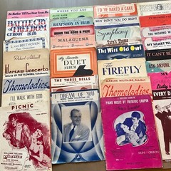 Vintage 1940s Sheet Music Collection Lot 30+ Piano Vocal Duet Classic Hits Rare