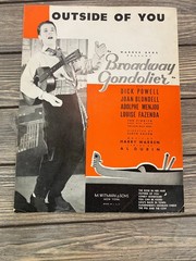 Vintage 1935 « Outside Of You » Sheet Music from Broadway Gondolier Dick Powell M