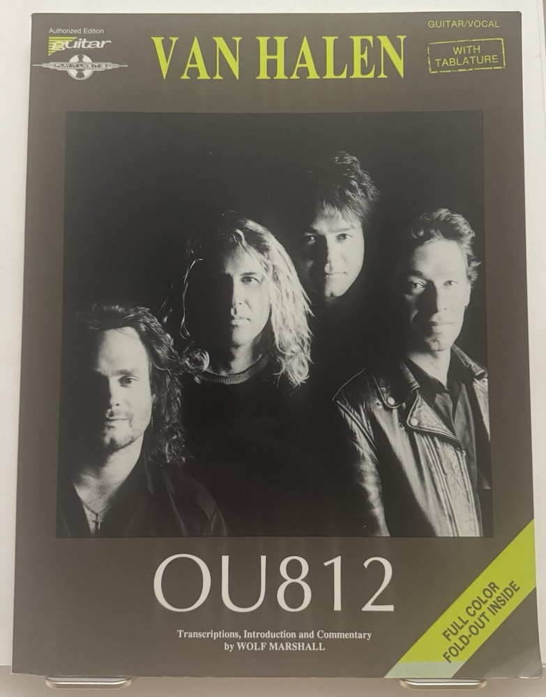 Van Halen, OU812, Guitar Tab, w/poster, Songbook, 1988