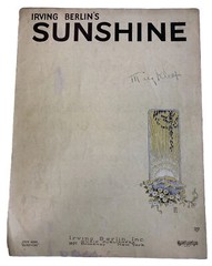 Sunshine by Irving Berlin 1928 Sheet Music