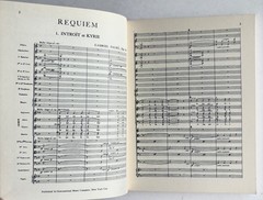 Lot of 2 Miniature Orchestra Scores by Gabriel Faure, Ballade and Requiem
