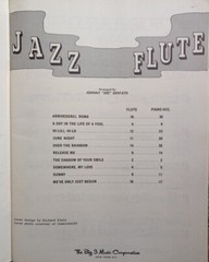 1972 JAZZ FLUTE w/Piano Accompaniment BIG-3 USA