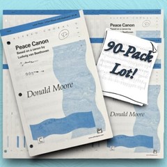 90-PACK LOT Alfred Choral Sheet Music « Peace Canon » 3-Part Mixed Voices Keyboard