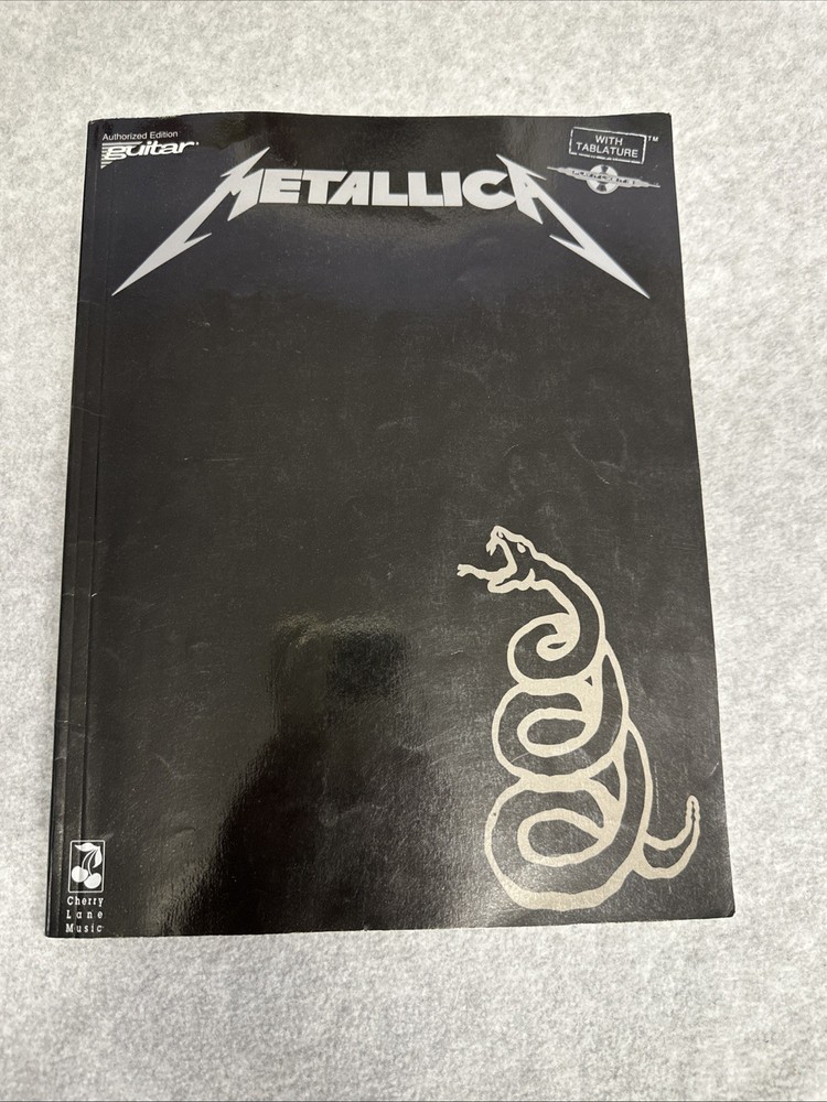 Metallica Guitar Tab Songbook Authorized Ed Tablature Sheet Music 1991 VG+