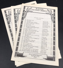 3 – 1960 REJOICE, REJOICE, YE CHRISTIANS Piano Vocals Sheet Music Mens Voices
