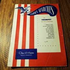 Famous Marches Trumpet Sheet Music 1950 Hansen P/V