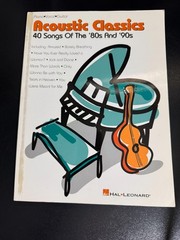 Hal Leonard Acoustic Classics Songbook 40 Songs 80s 90s Piano Vocal Guitar