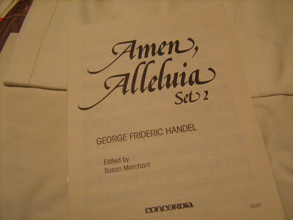 NEW Amen, Alleluia, Set 2 by Handel, Marchant editor for SOLO VOICE
