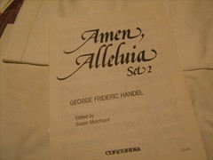NEW Amen, Alleluia, Set 2 by Handel, Marchant editor for SOLO VOICE