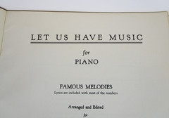 Let Us Have Music For Piano Volume Two Famous Melodies 1942 Maxwell Eckstein
