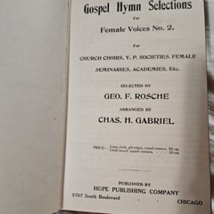 Gospel Hymn Selections For Female Voices No 2 Hope Publishing Rosche and Gabriel