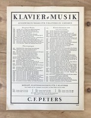 Edition Peters Nr 4329 Joh.Chr.Bach Konzert B Major Op XIII Nr 4 Music Book