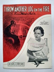Throw Another Log on the Fire 1933 FOX TROT Irene Beesley Photo Vtg Sheet Music