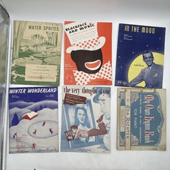 10 Antique Sheet Music 1930’s Art Music Song Litho Waltz Piano Hymn Blues