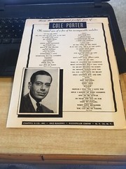 Vintage Sheet Music – I Love Paris, Can-Can , Cole Porter 1953