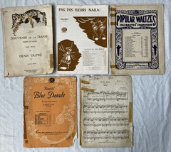 Lot of 41 Vintage/Antique Sheet Music for PIANO – WALTZES (1890s-1940s)
