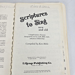Scriptures To Sing New Old Lillenas Christian Spiral Songbook 1977 Music Vintage