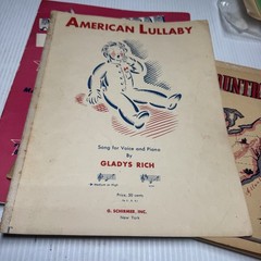 Lot of 4 Vintage Americana Songbooks And Sheet Music USA 250th