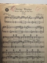 Vintage 1933 Sheet Music From 20th Century-Fox « Stormy Weather » Lena Horne
